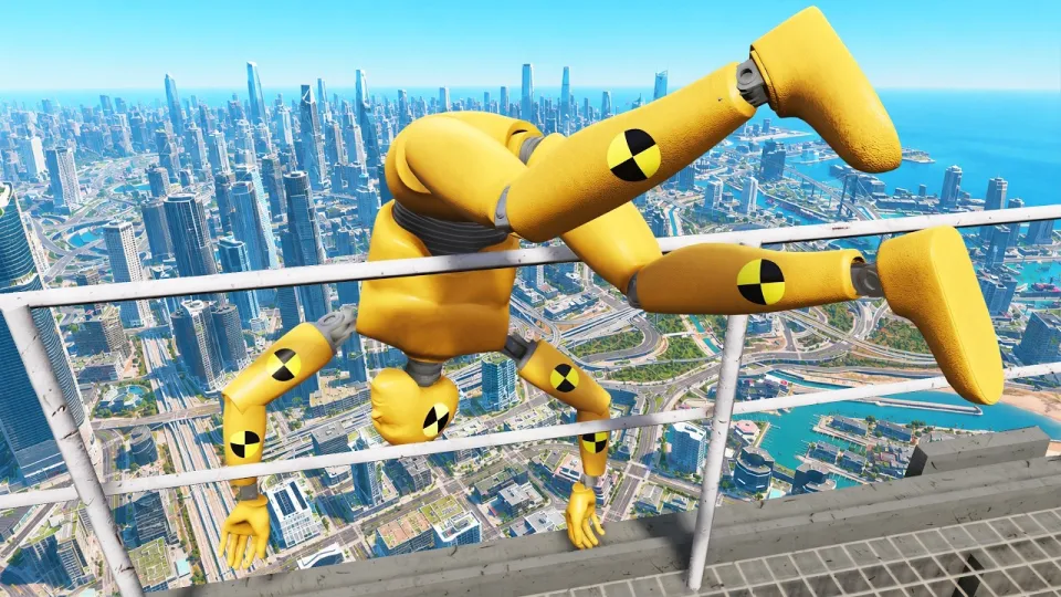 GTA 5 Crash Test Dummy Funny Jumps and Fails